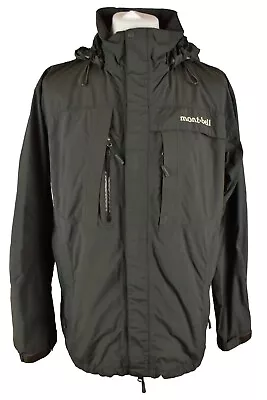 Buy MONT-BELL Grey Windcheater Jacket Size XL Mens Full Zip Outdoors Outerwear • 55£