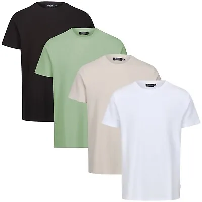 Buy Mens T Shirts Burton Short Sleeve Crew Round Neck Casual Tees Plain Top Cotton • 5.99£