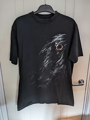 Buy Grim Reaper Spiral T-Shirt Black Size Large • 8£