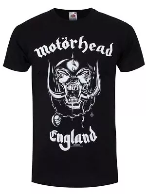 Buy Motorhead England Mens Black T-Shirt-Extra Large (42 - 44 ) • 16.99£