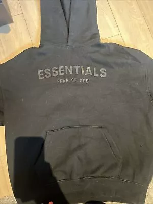 Buy Essentials Fear Of God Hoodie / Kids Large (10) Black/Super Rare / Authentic • 25£