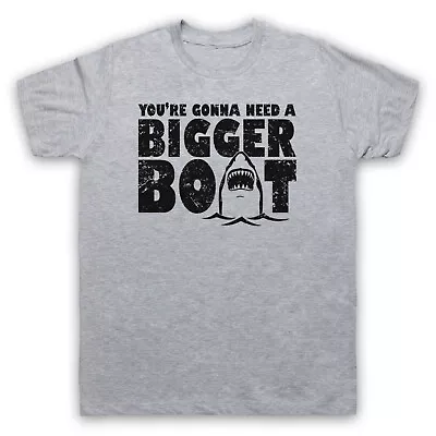 Buy Jaws You're Gonna Need A Bigger Boat Shark Film Slogan Mens & Womens T-shirt • 17.99£
