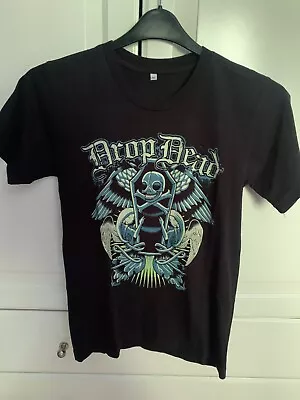 Buy Vintage Drop Dead Clothing Black T Shirt Size XS Hardcore BMTH • 28.99£