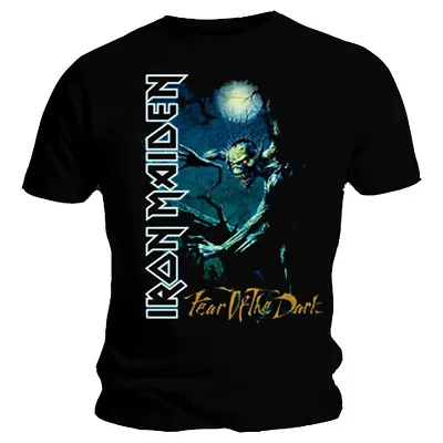 Buy Iron Maiden T Shirt Fear Of The Dark Tree Sprite Official Black Mens Tee NEW • 14.98£