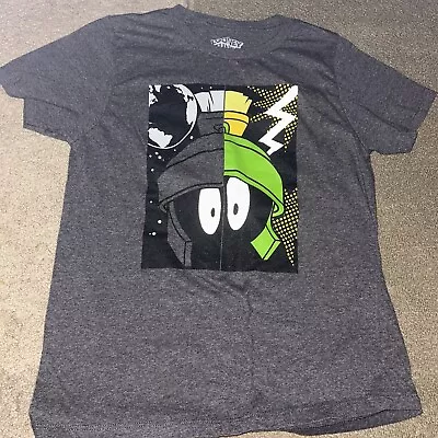 Buy Looney Toons Marvin The Martian Size L 10/12 Short Sleeve Shirt • 0.78£
