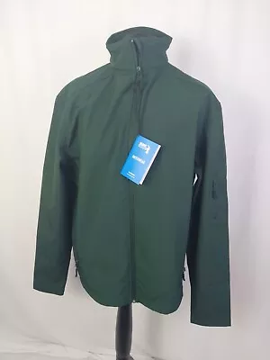 Buy Gildan Hammer Green Coat 2XL 48  Chest  Soft Shell Jacket Zip Up New L789 • 13.50£