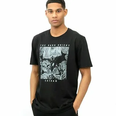 Buy Official DC Comics Mens Gotham Dark Knight T-shirt Black Sizes S - XXL • 11.99£