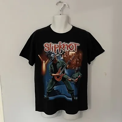 Buy Vintage Red Rock Of The T-shirts Slipknot Tee - L - Black - Retro Goth Rock Band • 19.99£