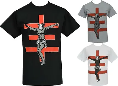 Buy Psychic TV Mens T-Shirt Val Denham Wolf Dog Cross PTV Industrial Punk Genesis • 18.50£