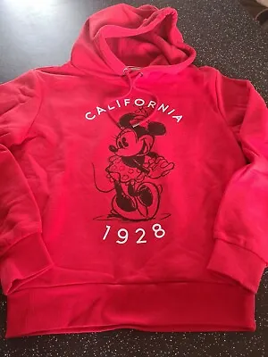 Buy Disney Store Red Minnie Mouse Sweatshirt Hoodie Size Xs • 25£