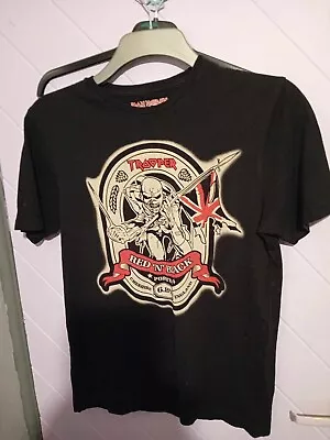 Buy Iron Maiden The Trooper T-shirt Size Small Black ( Damaged - Read ) • 7.99£
