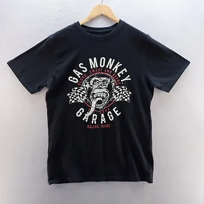 Buy Gas Monkey Mens T Shirt Medium Black Graphic Print Short Sleeve Crew Neck Cotton • 8.09£