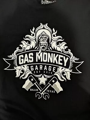 Buy OFFICIAL Gas Monkey T-Shirt Garage Dallas Texas Premium Fast N Loud Large  • 15£