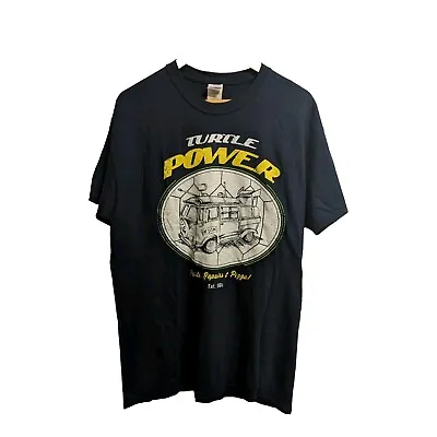 Buy Turtle Power Parts Repair Pizza T-shirt L Teenage Mutant Ninja TMNT 1984 Punk • 14£