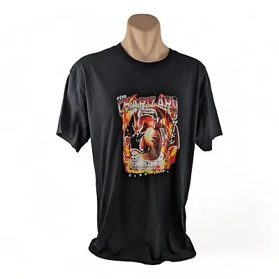 Buy #06 Charizard Fire Flying-Dragon Shirt, Pokémon Tee Shirt T GILDAN Size XL • 23.38£
