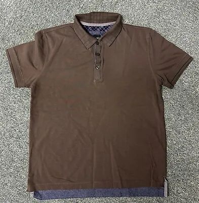 Buy Men’s Brown Boss Regular Fit Polo Neck T Shirt Top Sz Large L  Pristine • 12£