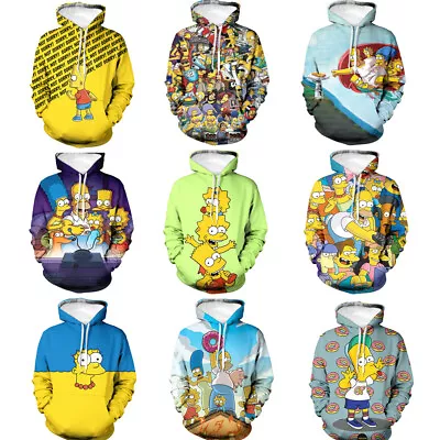 Buy Cosplay The Simpsons Maggie Marge 3D Hoodies Homer Bart Sweatshirts Jacket Coats • 22.79£