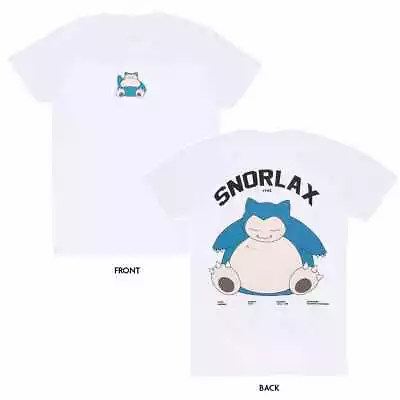 Buy Pokemon - Snorlax Unisex White T-Shirt Ex Large - XL - Unisex - New  - K777z • 15.57£
