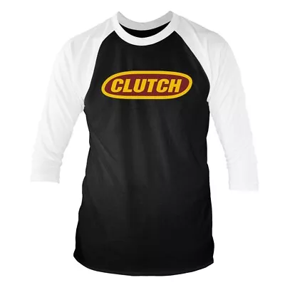 Buy Clutch - Classic Logo (Black/Whte) (NEW MENS 3/4 SLEEVED BASEBALL T-SHIRT ) • 15.55£