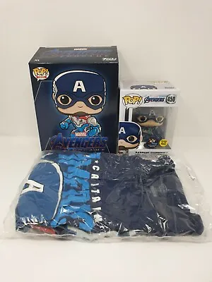 Buy Funko Pop Tees Vinyl -  Captain America Marvel Avengers Endgame T-Shirt XL  • 28.99£