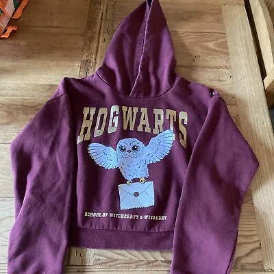 Buy H&M Hogwarts Cropped Hoodie Age 10-12 Hedwig Harry Potter • 4£