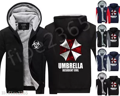 Buy Resident Evil Umbrella Hooded Sweater Winter Sweatshirt Zipper Jacket Coat Tops • 47.39£
