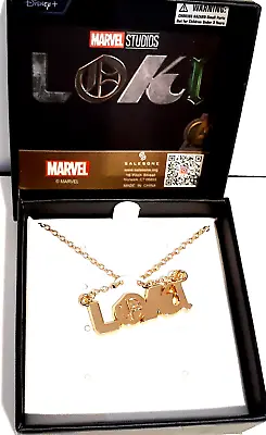 Buy Marvel Studios Loki Loki Goldtone Necklace MIB New • 18.89£
