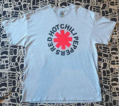 Buy NWOT Red Hot Chili Peppers - Classic Logo Grey T-Shirt Mens XL Chilli By The Way • 9.99£