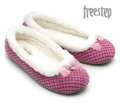 Buy Freestep Ladies New Comfort Foam Slip On Orthopaedic Womens Slippers Sizes 3-7 • 9.48£