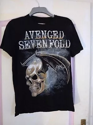 Buy Avenged Sevenfold T Shirt By Lucky Boy - Size Medium • 17.99£