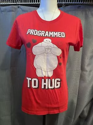 Buy Women's Big Hero 6 Valentine Baymax Programmed To Hug T-Shirt • 6.31£