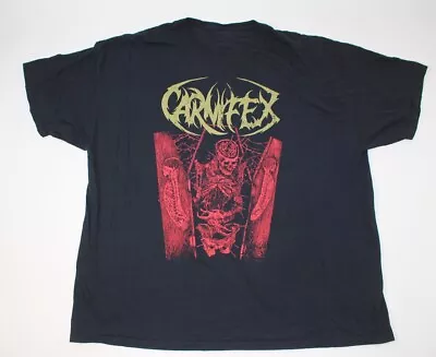Buy Carnifex San Diego California Deathcore Death Metal Band Shirt Black 2XL XXL • 21.14£