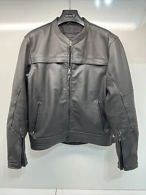 Buy Highway 21 Gunner Jacket Black 83716 Large Leather Ln • 213.74£