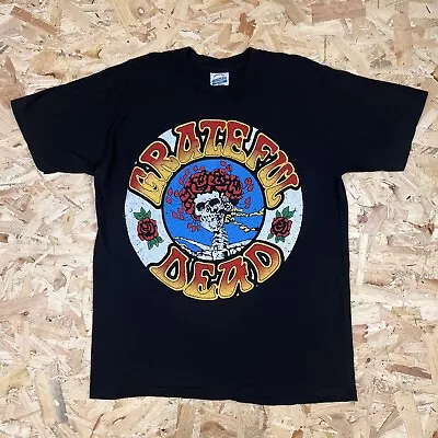 Buy Grateful Dead Band Single Stitch T Shirt Mens XL Black • 39.95£