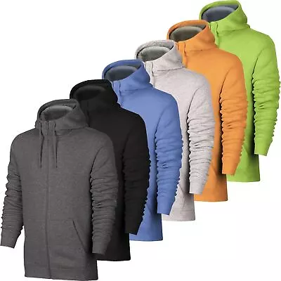 Buy New Mens Zip Up Hoodie Ex-Store Fleece Hooded Sweatshirt Fleece Pullover S-5XL • 8.99£