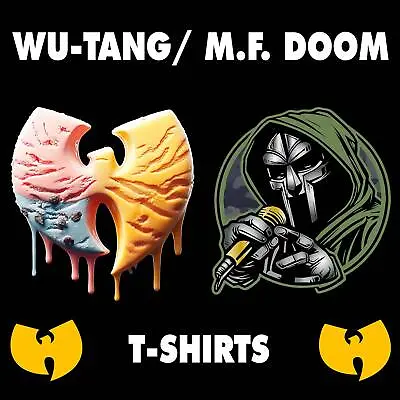 Buy Wu Tang Clan Ice Cream / M.F. Doom Hip Hop 90's Rap T-shirts • 17.99£