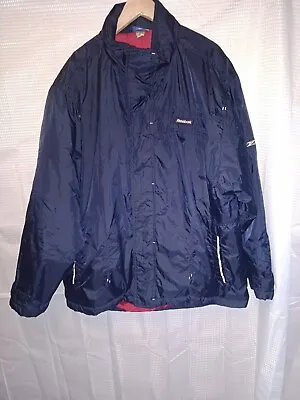 Buy Reebok Winter Coat/ Jacket  With Embroidered Logo Padded  2XL Vintage 90s • 39.99£