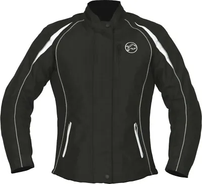 Buy Buffalo Verona Ladies Black White Waterproof Textile Motorcycle Jacket New • 49.99£