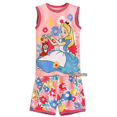 Buy Alice In Wonderland Flowers PJ Pals Short Sleep Set Girls Pajamas Disney Store  • 19.72£