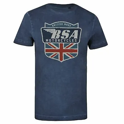 Buy BSA Motorcycles Mens T-shirt British Made Vintage Wash S-XXL Official • 13.99£
