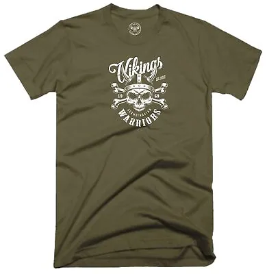 Buy Vikings Warriors T Shirt Vikings Clothing Norse Pagan Valhalla Thor Odin Fun Top • 10.11£