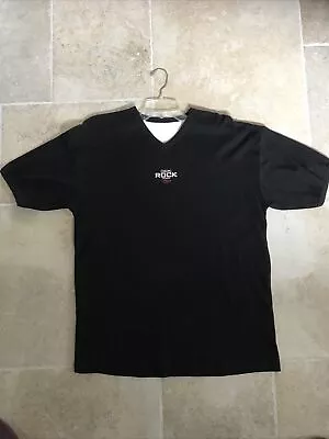 Buy Mens Top T-Shirt Carling ROCK Logo Black Short Sleeves 44in Chest Ex Cond. • 4.99£