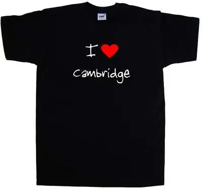 Buy I Love Heart Cambridge T-Shirt • 8.99£