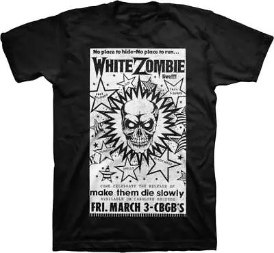 Buy White Zombie CBGB Poster Heavy Metal Music Industrial Band T Shirt 086-01-0012 • 33.49£