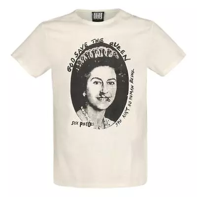 Buy Amplified Unisex Adult God Save The Queen Sex Pistols Vintage T-Shirt • 31.59£