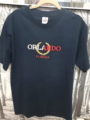 Buy VINTAGE Orlando Florida T Shirt Mens Large Souvenir Merch Tee Navy AAA Tag Adult • 20£