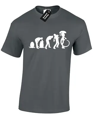 Buy Evolution Of Alien Mens T Shirt Funny Nostromo Weyland Sci Fi Retro Aliens Top • 7.99£