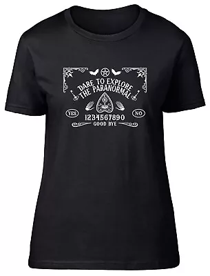 Buy Explore The Paranormal Womens T-Shirt Supernatural Demon Haunted Ghost Gift Tee • 8.99£