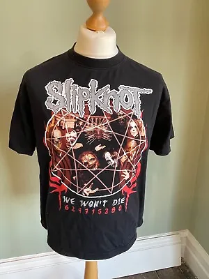 Buy Classic Slipknot Original We Won't Die 624715380 Tour T-Shirt Large • 20£