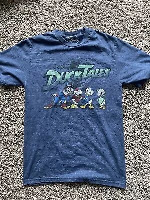 Buy Disney Duck Tales Shirt Tshirt Scrooge McDuck Huey Size S Blue Womens Soft • 11.34£